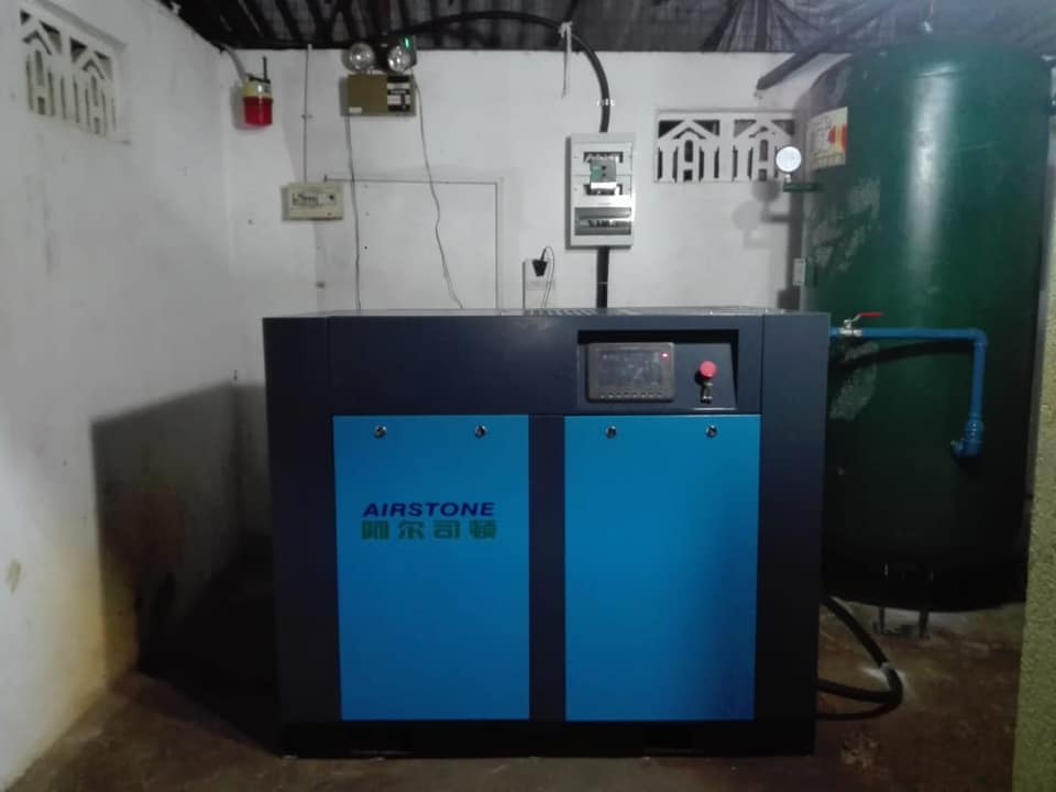 New Airstone compressor installed at Paradigm Clothing (Pvt) Ltd.